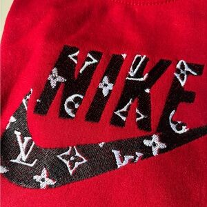 Nike Bold Red Tee with Graphic Design